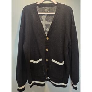 Steady Hands Cardigan Sz S/M Medium Demon Slayer symbol Japanese Cosplay *flaw